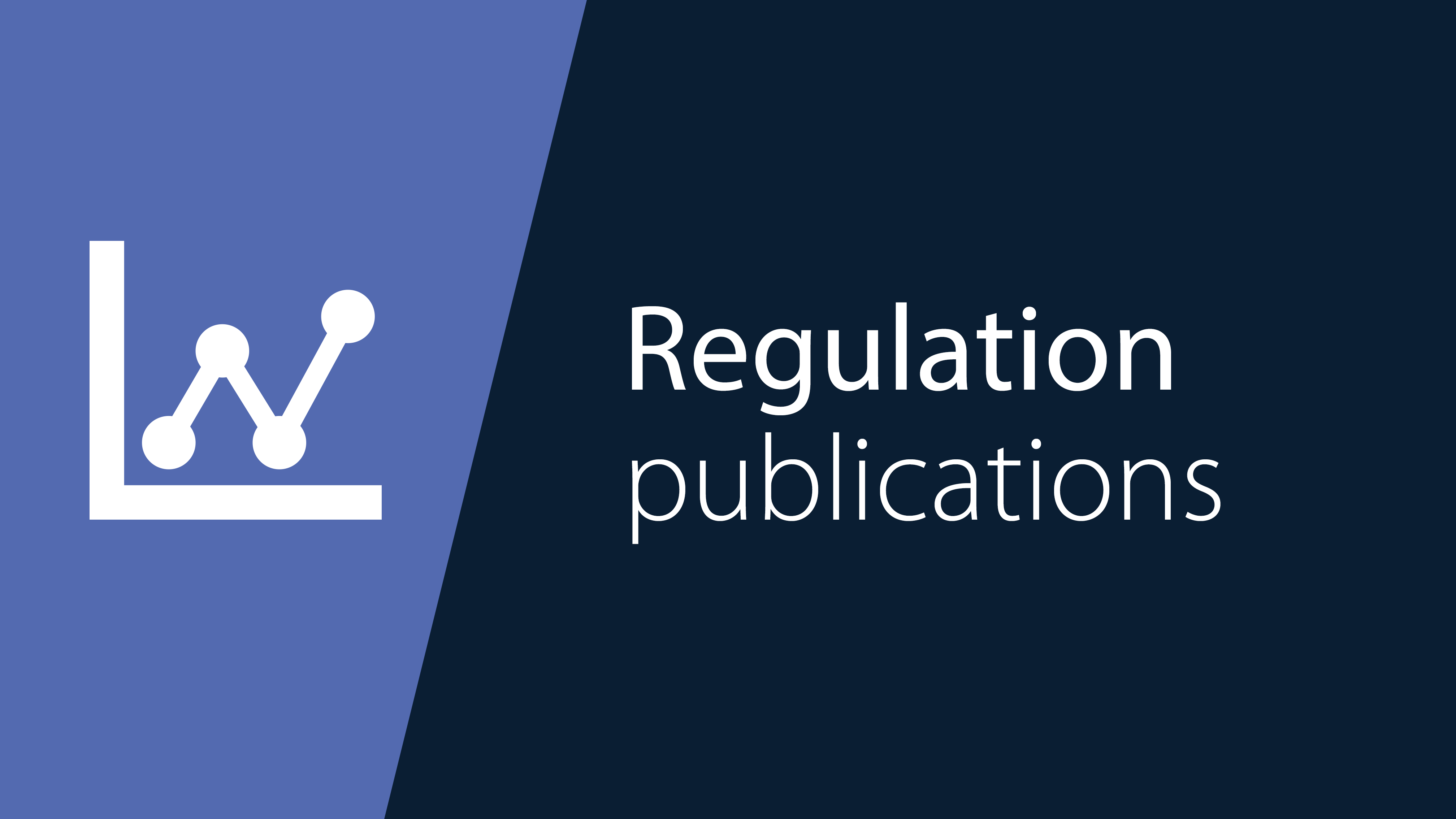 the Regulation category of publications